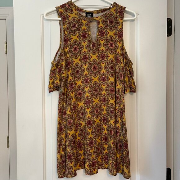 BOBEAU Cold Shoulder Flowy Top for Women Size XL - Picture 1 of 11